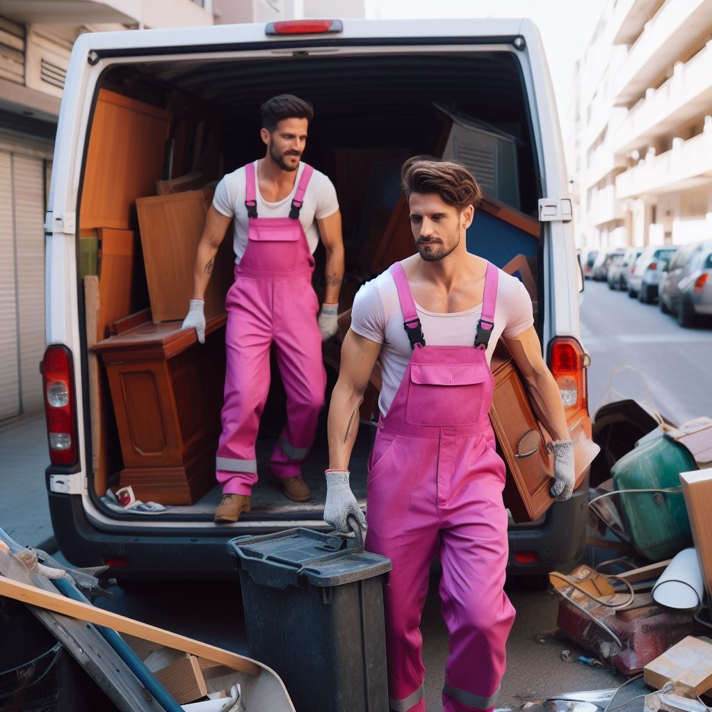 Operativo de vaciado de espacios para comercio en Badalona